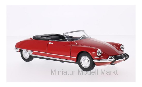 Welly WEL22506C-RED Citroen DS 19 Cabriolet - rot 1:24