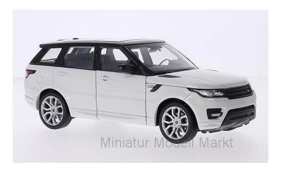 Welly WEL24059WHITE Land Rover Range Rover Sport - weiss , schwarz 1:24