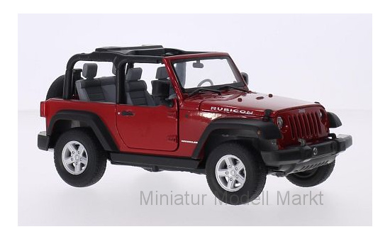 Welly WEL22489C-RED Jeep Wrangler - rot - Vorbestellung 1:24