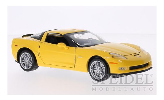 Welly WEL22504YELLOW Chevrolet Corvette (C5) Z06 - gelb - Vorbestellung 1:24