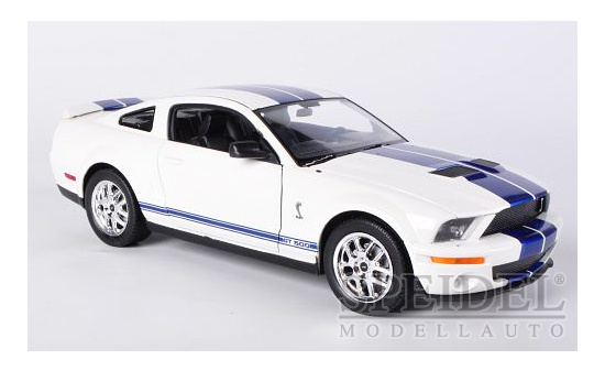 Welly WEL22473WHITE Shelby Cobra GT500 - weiss , blau - Vorbestellung 1:24