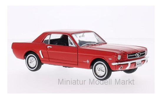 Welly WEL22451RED Ford Mustang Coupe - rot 1:24