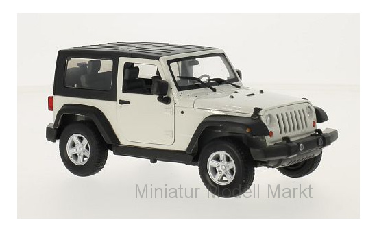 Welly WEL22489H-WHITE Jeep Wrangler - weiss , schwarz - Vorbestellung 1:24