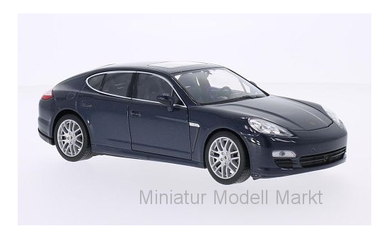 Welly WEL24011MET.-BLUE Porsche Panamera S - dunkelblau (Metallic) - Vorbestellung 1:24