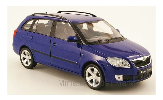 Welly WEL22519BLUE Skoda Fabia II Combi - blau - Vorbestellung 1:24