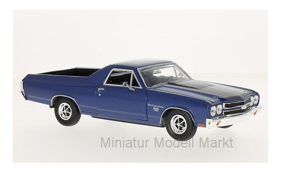 Motormax MOM79347AC-BLUE Chevrolet El Camino - blau (Metallic) , schwarz - Vorbestellung 1:24