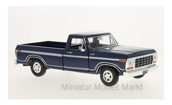 Motormax MOM79346AC-BLUE Ford F-150 Custom - dunkelblau - Vorbestellung 1:24