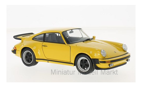 Welly WEL24043YELLOW Porsche 911 Turbo 3.0 - gelb - Vorbestellung 1:24