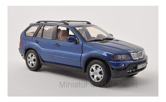 Motormax MOM73105MET.-BLUE BMW X5 (E53) - blau (Metallic) - Vorbestellung 1:18