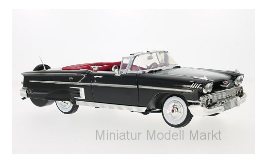 Motormax MOM73112BLACK Chevrolet Impala Convertible - schwarz - Vorbestellung 1:18