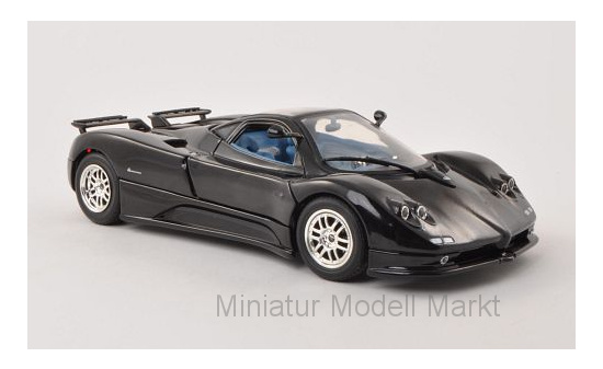 Motormax MOM73147BLACK Pagani Zonda C12 - schwarz - Vorbestellung 1:18