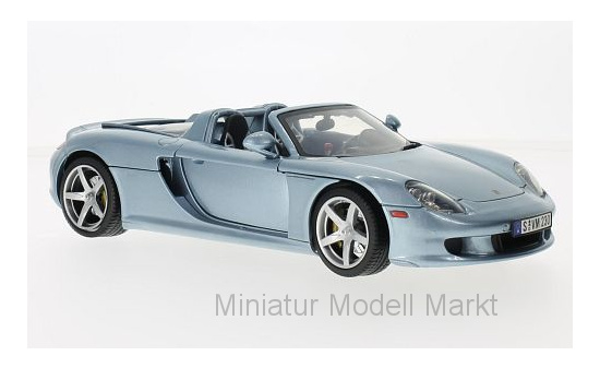 Motormax MOM73163MET.-GREY Porsche Carrera GT - hellblau (Metallic) - Vorbestellung 1:18