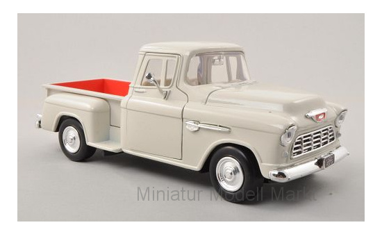 Motormax MOM73236WHITE Chevrolet 5100 Stepside Pick Up - weiss 1:24