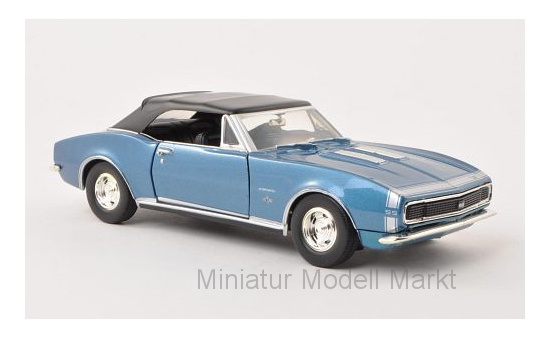 Motormax MOM73293MET.-BLUE Chevrolet Camaro SS Convertible - blau (Metallic) - Vorbestellung 1:24