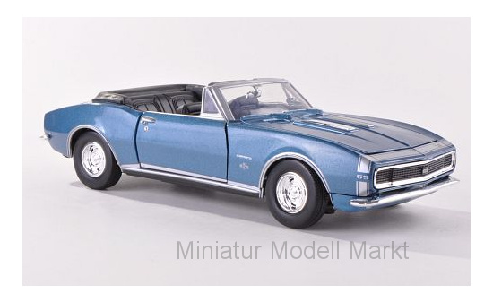 Motormax MOM73301MET.-BLUE Chevrolet Camaro SS Convertible - blau (Metallic) , Dekor - Vorbestellung 1:24