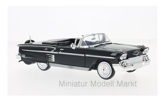 Motormax MOM73267BLACK Chevrolet Impala Convertible - schwarz - Vorbestellung 1:24