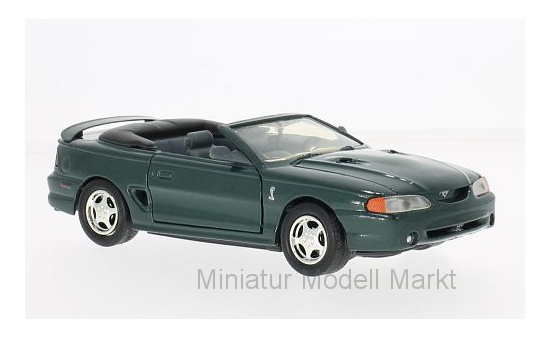 Motormax MOM73209MET.-GREEN Ford Mustang SVT Cobra Convertible - dunkelgrün (Metallic) - Vorbestellung 1:24