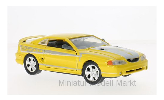 Motormax MOM73208YELLOW Ford Mustang SVT Cobra - gelb , silber - Vorbestellung 1:24