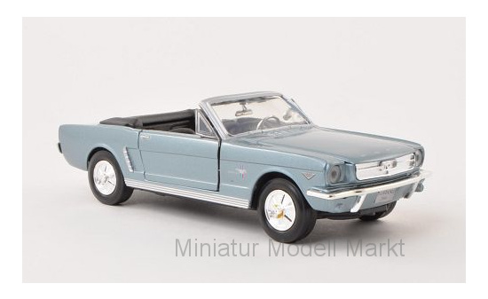 Motormax MOM73212MET.-BLUE Ford Mustang Convertible - hellblau (Metallic) - Vorbestellung 1:24