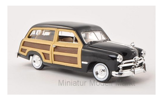 Motormax MOM73260BLACK Ford Woody Wagon - schwarz , Holzoptik - Vorbestellung 1:24