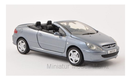 Motormax MOM73286MET.-BLUE Peugeot 307 CC - hellblau (Metallic) - Vorbestellung 1:24