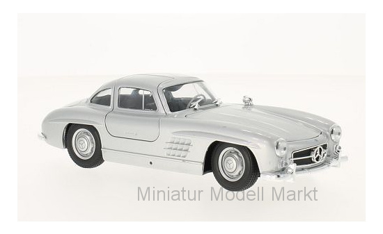 Welly WEL24064SILVER Mercedes 300 SL (W198) - silber - Vorbestellung 1:24