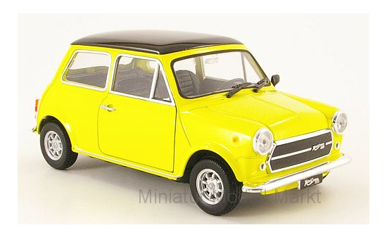 Welly WEL22496YELLOW Mini Cooper 1300 - gelb , schwarz - Vorbestellung 1:24