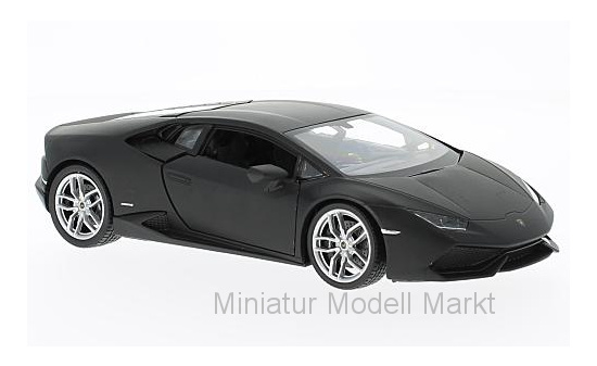 Welly WEL24056MATT-BLACK Lamborghini Huracan LP 610-4 - schwarz (Matt) 1:24