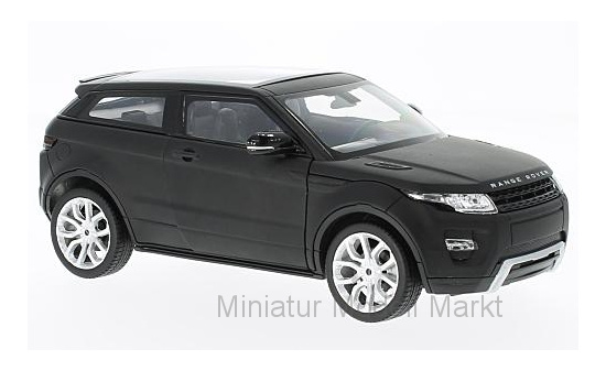 Welly WEL24021MATT-BLACK Land Rover Range Rover Evoque - schwarz (Matt) - Vorbestellung 1:24