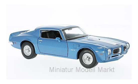 Welly WEL24075BLUE Pontiac Firebird Trans Am - blau , weiss 1:24