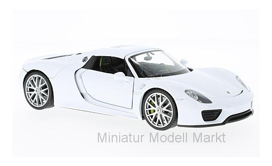 Welly WEL24055H-WHITE Porsche 918 Spyder - weiss - Vorbestellung 1:24