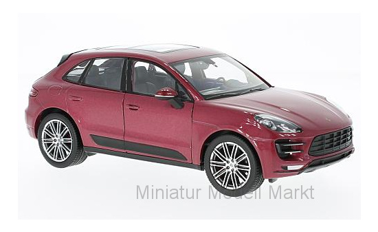 Welly WEL24047red Porsche Macan Turbo - rot (Metallic) - Vorbestellung 1:24