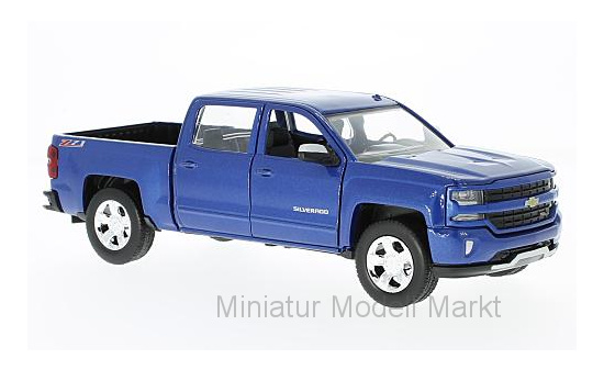 Motormax MOM79348BLUE Chevrolet Silverado 1500 LT - Z71 - blau - Vorbestellung 1:24