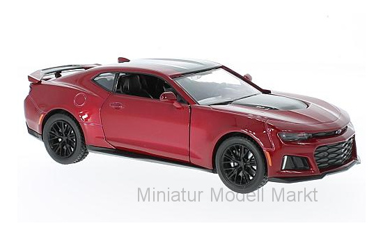 Motormax MOM79351RED Chevrolet Camaro ZL1 - rot (Metallic) 1:24