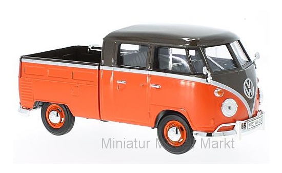 Motormax MOM79560 VW T1 Pick Up - braun (Metallic) , hellrot - Vorbestellung 1:24