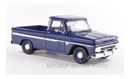 Motormax MOM73355DARK-BLUE Chevrolet C10 Fleetside Pick Up - dunkelblau 1:24