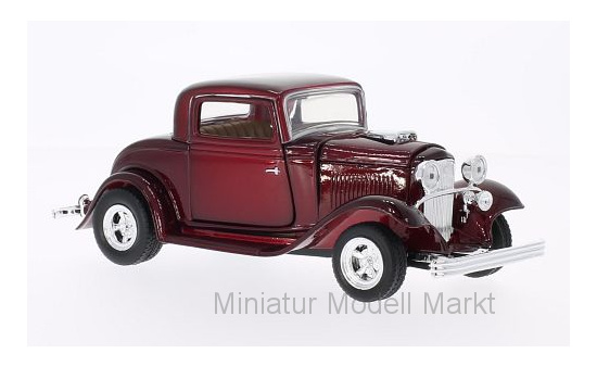 Motormax MOM73251Met.-RED Ford Coupe - dunkelrot (Metallic) - Vorbestellung 1:24