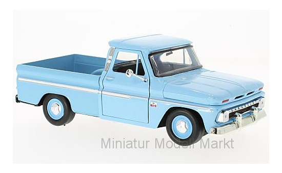 Motormax MOM73355LIGHT-BLUE Chevrolet C10 Fleetside Pick Up - hellblau - Vorbestellung 1:24