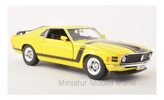 Welly WEL22088YELLOW Ford Mustang Boss 302 - gelb 1:24