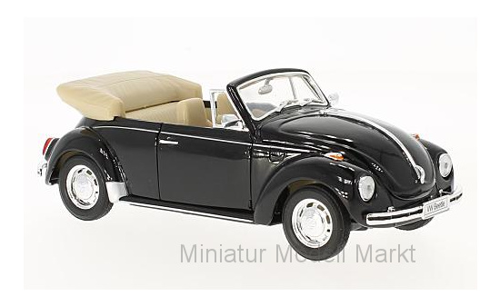 Welly WEL22091BLACK VW Käfer Cabriolet - schwarz - Vorbestellung 1:24