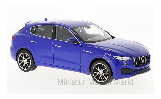 Welly WEL24078W-M-BLUE Maserati Levante - blau (Metallic) 1:24