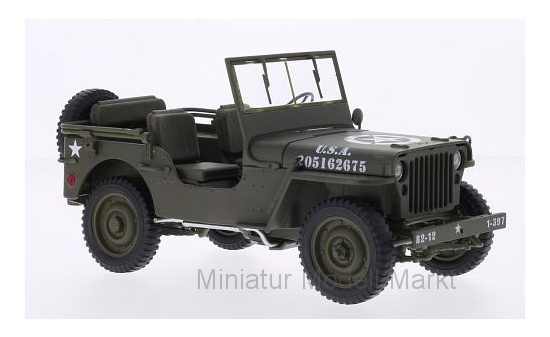 Welly WEL18055C Jeep Willys - oliv (Matt) - U.S. Army 1:18