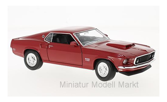 Welly WEL24067RED Ford Mustang Boss 429 - rot 1:24