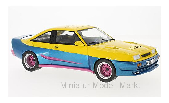 MCG MCG18095 Opel Manta B Mattig - gelb , blau 1:18