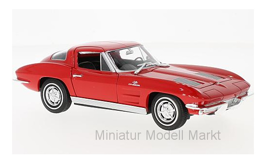 Welly WEL24073RED Chevrolet Corvette Sting Ray (C2) - rot - Vorbestellung 1:24