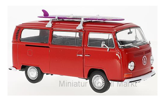 Welly WEL22472SB-RED VW T2 Bus - rot - Vorbestellung 1:24