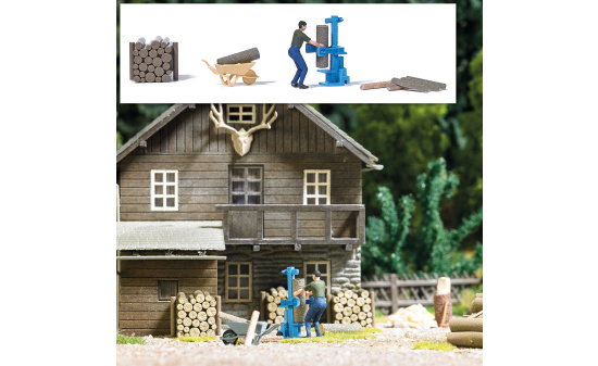 Busch 7808 A-Set:Holzspalter 1:87