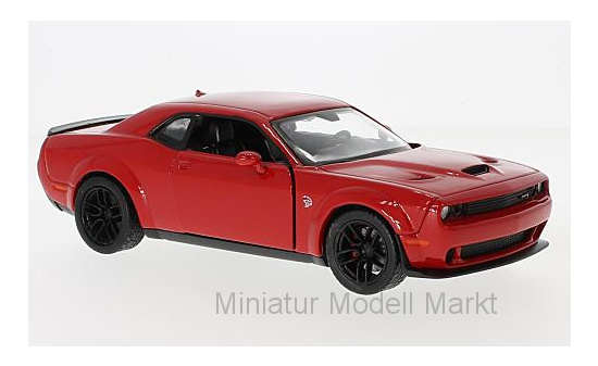 Motormax MOM79350RED Dodge Challenger SRT Hellcat Wide-Body - rot - Vorbestellung 1:24