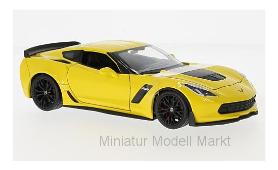 Welly WEL24085YELLOW Chevrolet Corvette Z06 - gelb 1:24