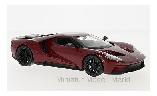 Welly WEL24082M.RED Ford GT - dunkelrot - Vorbestellung 1:24